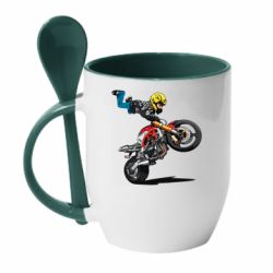 Чашка с ложкой Stunt - PrintSalon