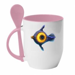 Чашка с ложкой Subnautica Peeper - PrintSalon