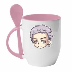 Чашка с ложкой Takashi Mitsuya chibi - PrintSalon