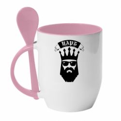 Чашка с ложкой The Bearded Tsar - PrintSalon