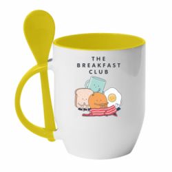 Чашка с ложкой The breakfast club - PrintSalon