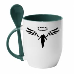 Чашка з ложкою The Headless Angel Team Valhalla - PrintSalon
