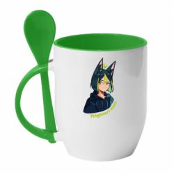 Чашка с ложкой Thighnari main - PrintSalon