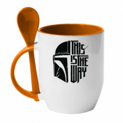 Чашка з ложкою This Is The Way - PrintSalon