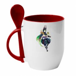 Чашка з ложкою Tighnari full art - PrintSalon