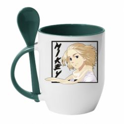 Чашка з ложкою Tokyo Revengers Mikey - PrintSalon