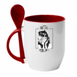 Чашка с ложкой TOMIE JUNJI ITO - PrintSalon
