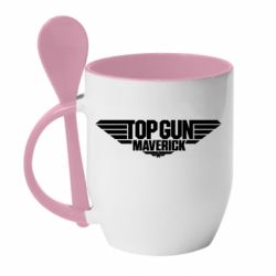 Чашка з ложкою Top Gun Maverik - PrintSalon