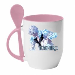 Чашка с ложкой Тоширо Хицугая взрослый банкай - PrintSalon