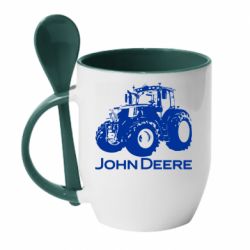 Чашка з ложкою Tractor John Deere - PrintSalon