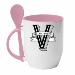 Чашка з ложкою V - PrintSalon