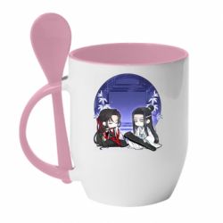 Чашка з ложкою Вей Ін та Лань Чжань - PrintSalon