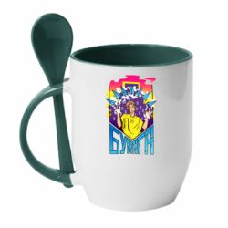 Чашка с ложкой Влад А4 Бумага - PrintSalon