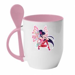 Чашка с ложкой Winx Musa Sirenix - PrintSalon