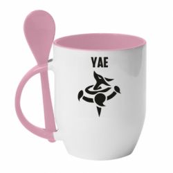 Чашка с ложкой Yae symbol - PrintSalon