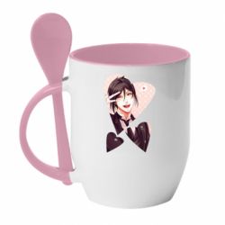 Чашка с ложкой Your crush Sebastian - PrintSalon