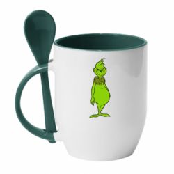 Чашка с ложкой Загадочный Гринч - PrintSalon