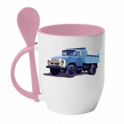 Чашка с ложкой ZiL Vintage - PrintSalon