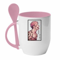 Чашка з ложкою 悪魔スクナ - PrintSalon