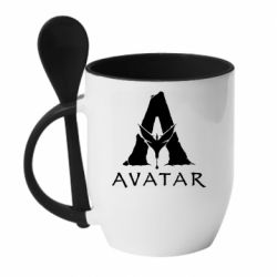 Чашка з ложкою Avatar Logo - PrintSalon