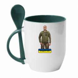 Чашка с ложкой Буданов - PrintSalon