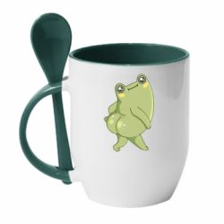 Чашка с ложкой Froggylicious - PrintSalon