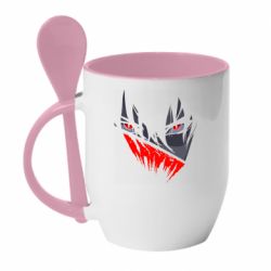 Чашка з ложкою Genshin impact raiden - PrintSalon