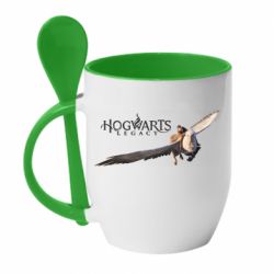 Чашка с ложкой Hogwarts Legacy. Грифон - PrintSalon
