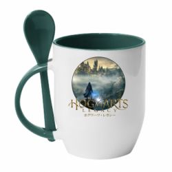 Чашка с ложкой Hogwarts Legacy. - PrintSalon