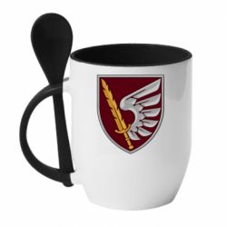 Чашка с ложкой Лого ДШВ