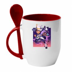 Чашка с ложкой Луз с палисманом - PrintSalon