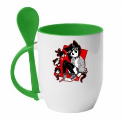 Чашка с ложкой Marie Gaturo - PrintSalon