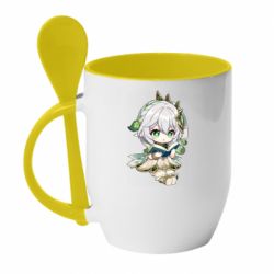 Чашка с ложкой Нахидаа с книгой - PrintSalon