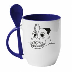 Чашка с ложкой Почита - PrintSalon