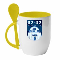 Чашка с ложкой R2-D2 emblem - PrintSalon