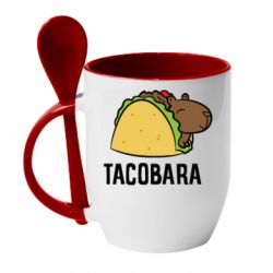 Чашка с ложкой Tacobara - PrintSalon
