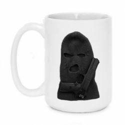 Кружка 420ml Балаклава с пистолетом - PrintSalon