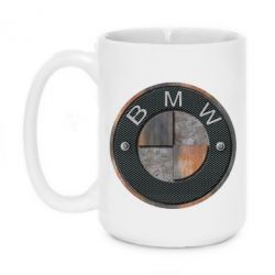 Чашка 420ml BMW Steel Logo - PrintSalon