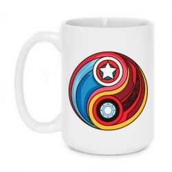 Чашка 420ml Captain America & Iron Man - PrintSalon
