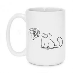 Чашка 420ml Два кота - PrintSalon