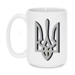 Чашка 420ml Двокольоровий герб України - PrintSalon