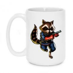 Чашка 420ml Єнот Ракета - PrintSalon