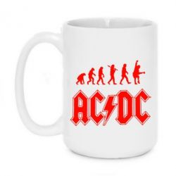 Чашка 420ml Эволюция AC/DC - PrintSalon