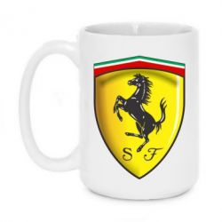 Чашка 420ml Ferrari 3D Logo - PrintSalon