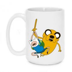 Чашка 420ml Фин и Джейк "Атака" - PrintSalon