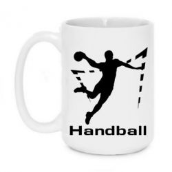 Чашка 420ml Гандболіст у стрибку-PrintSalon Чашка 420ml Гандболіст у стрибку