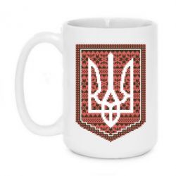 Чашка 420ml Герб вышиванка-PrintSalon Чашка 420ml Герб вышиванка