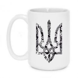 Чашка 420ml Герб з візерунками - PrintSalon