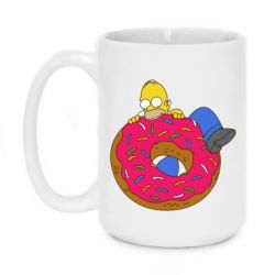 Чашка 420ml Гомер и Пончик - PrintSalon