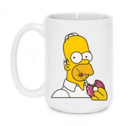Чашка 420ml Гомер любит пончики - PrintSalon